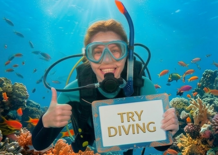 Сертификат на пробное погружение в бассейне  ( 2 человека)&nbsp;